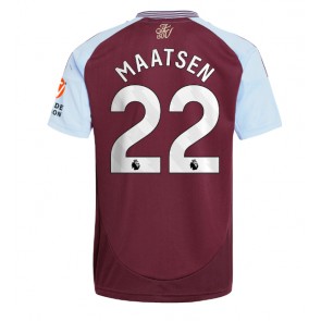 Billiga Aston Villa Ian Maatsen #22 Hemmatröja 2024-25 Kortärmad